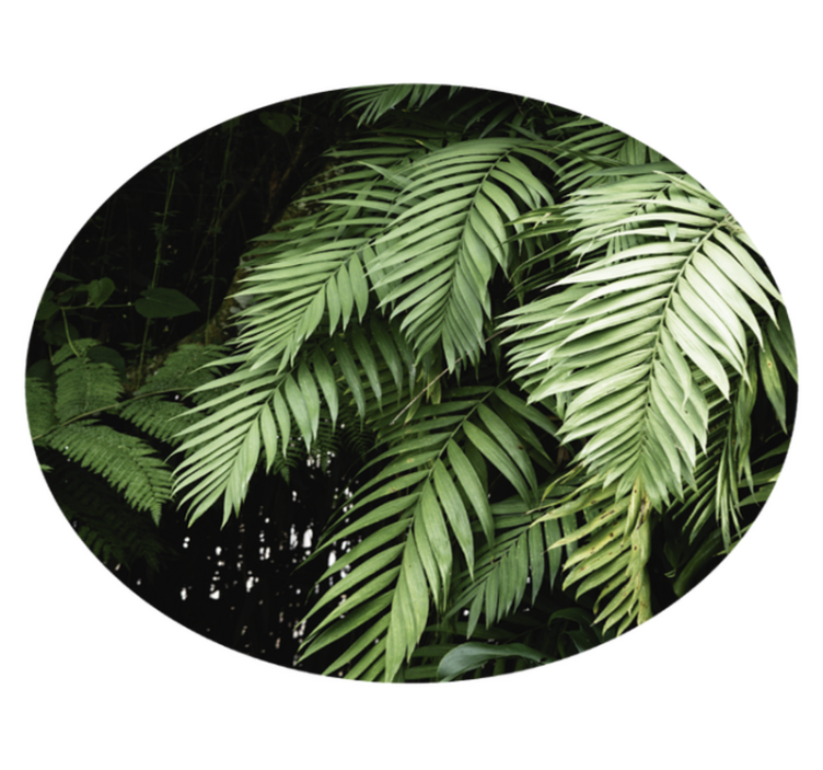 Jungle plants floral rugs - TenStickers