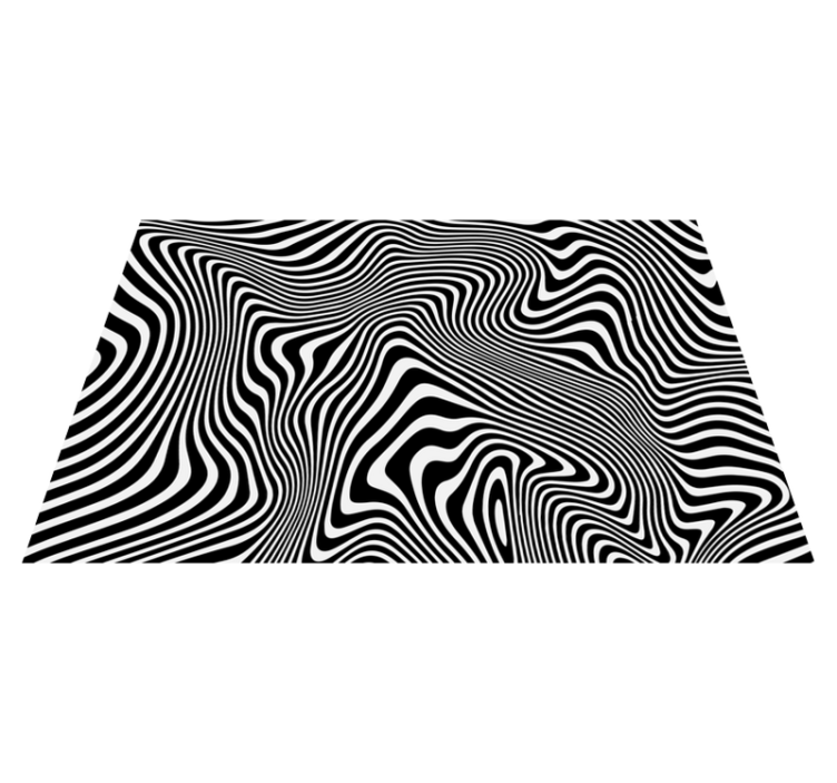zebra pattern  animal vinyl rug - TenStickers
