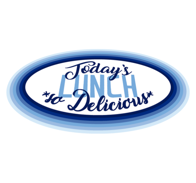 Today's lunch is delicious vinyl rug - TenStickers