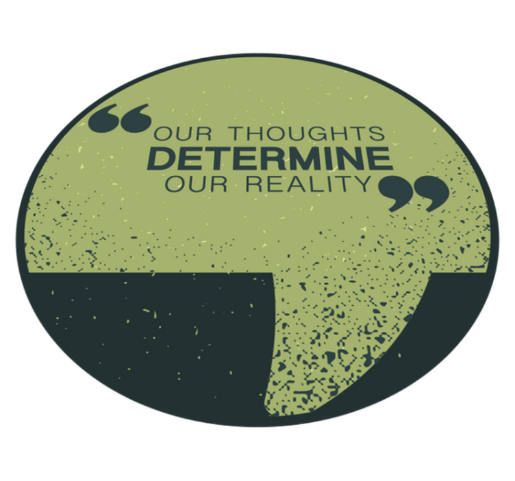 Thoughts determine reality custom rug - TenStickers