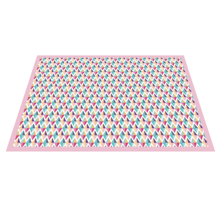 Colourful diamonds geometric rugs - TenStickers