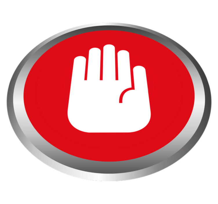 Stop Signal Decor marble vinyl rug - TenStickers