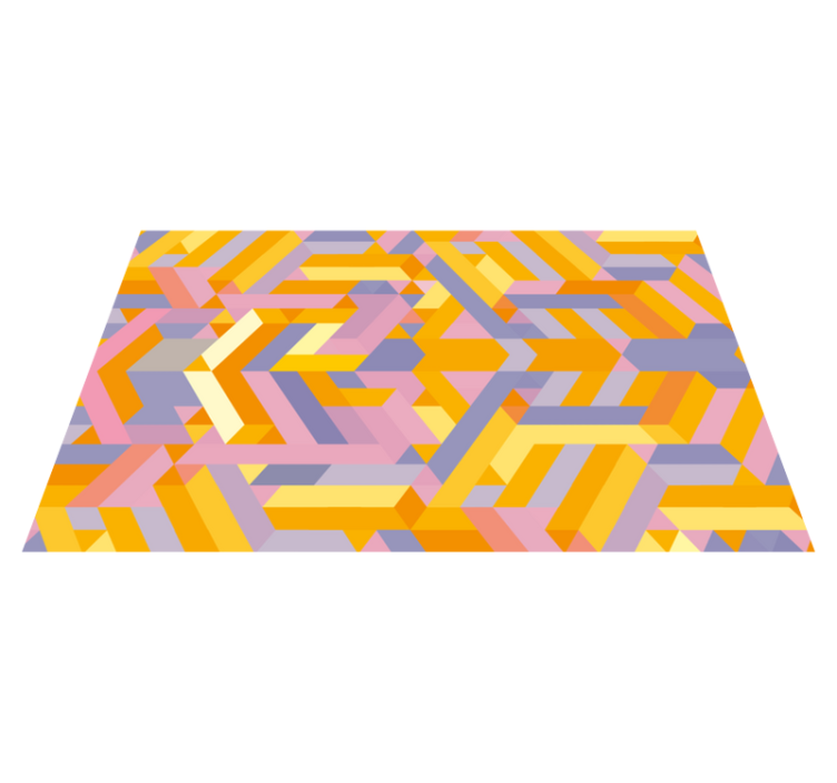 Coloured cement stone floor tiles - TenStickers