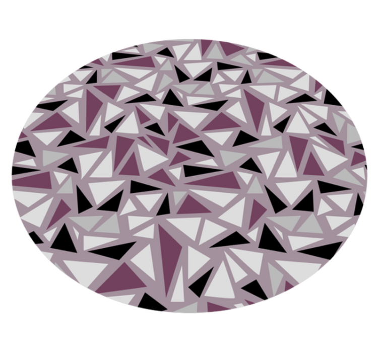 Mosaic purple mosaic floor tiles - TenStickers