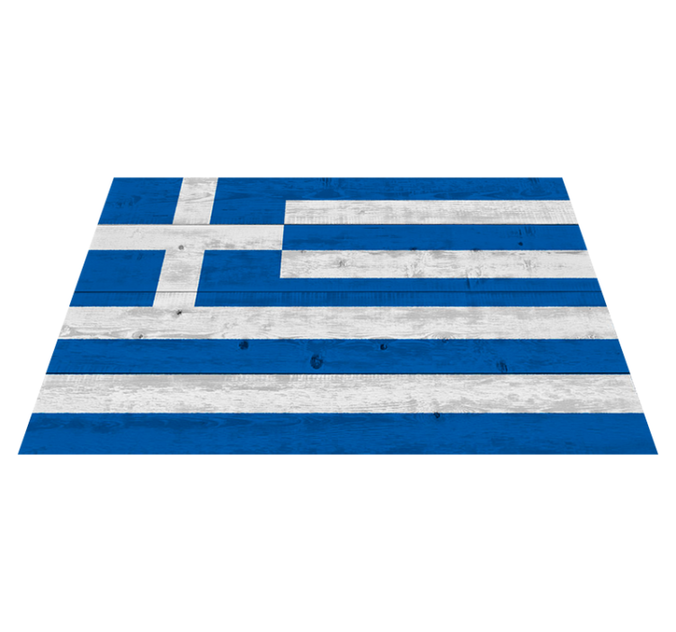 Striped Wooden Texture textured vinyl rug - TenStickers