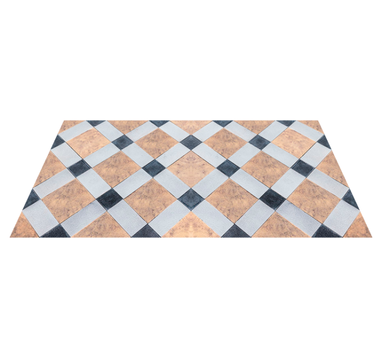Checkerboard Flooring tile vinyl rug - TenStickers