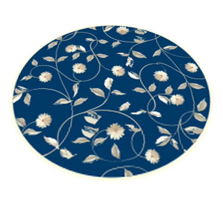 Blooming retro flower kitchen floor tiles - TenStickers