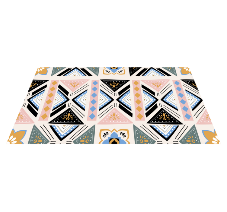Geometric Pattern Tapestry geometric vinyl rug - TenStickers