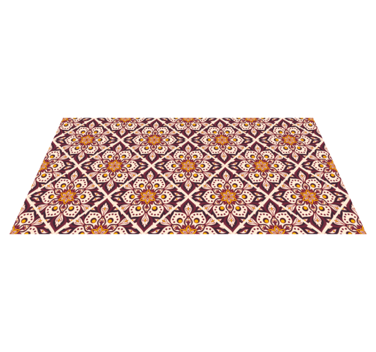 Mosaic Mandala Pattern mosaic vinyl rug - TenStickers