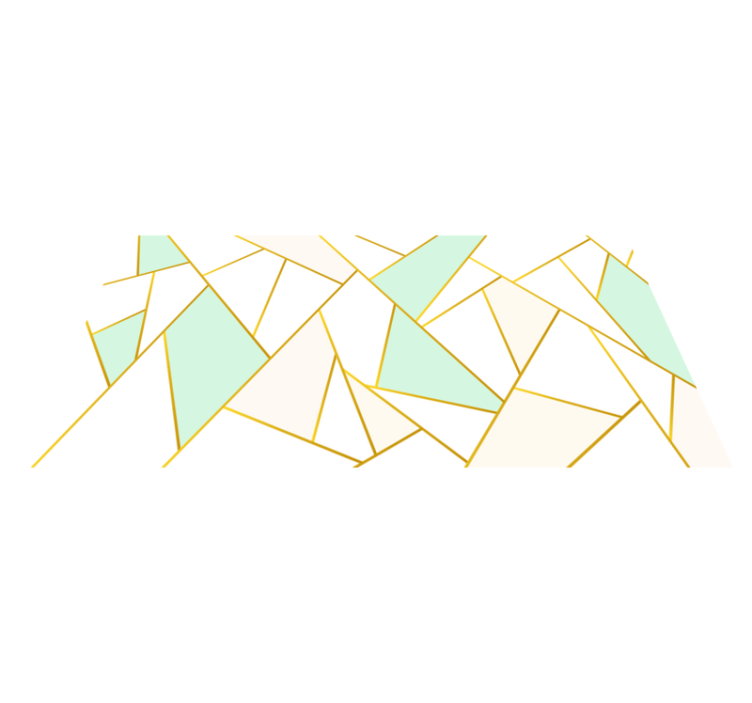 Angular Pastel Mosaic geometric vinyl rug - TenStickers