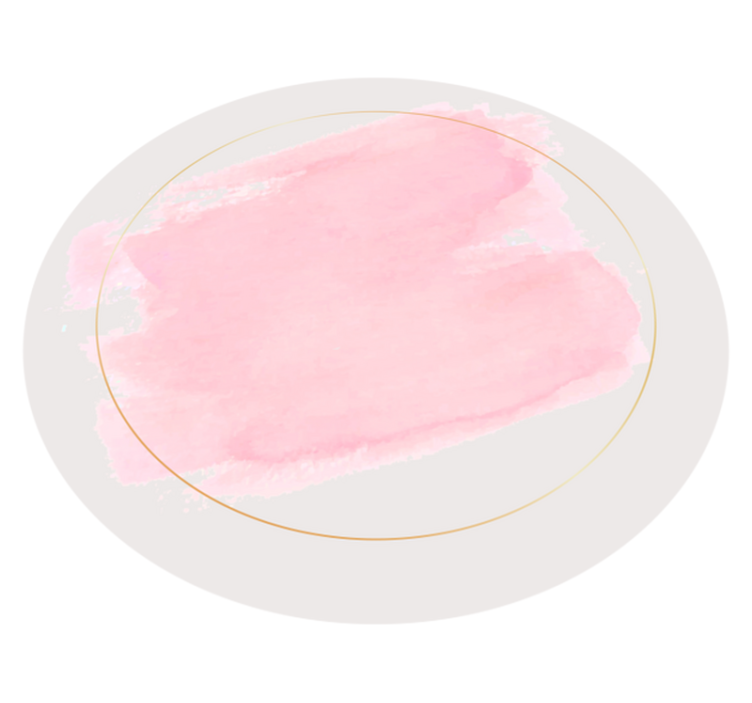 Abstract Botanical circular vinyl rug - TenStickers