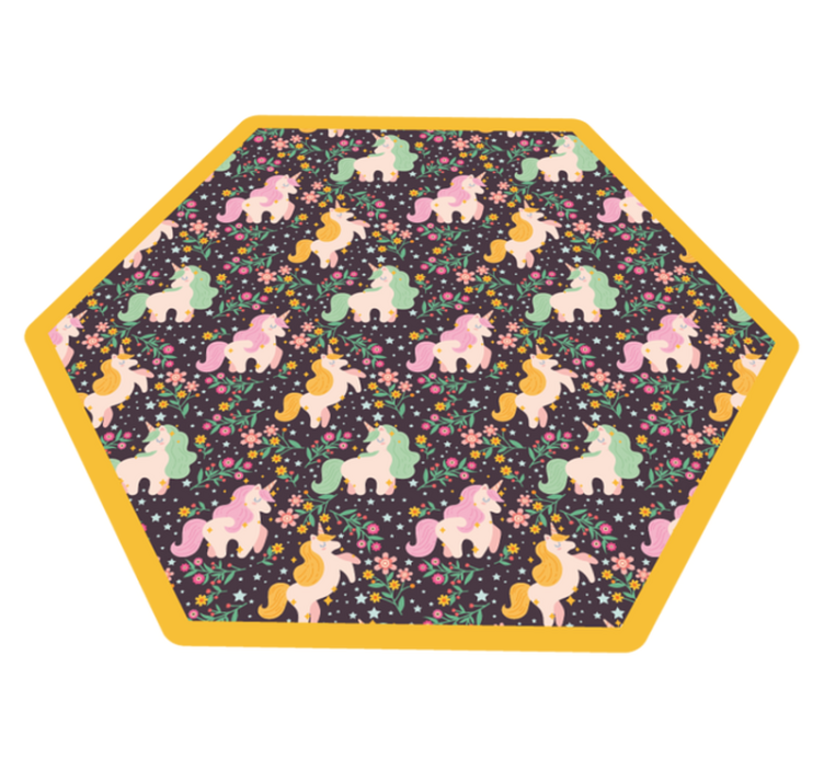 Mythical Creatures Playground kids vinyl rug - TenStickers