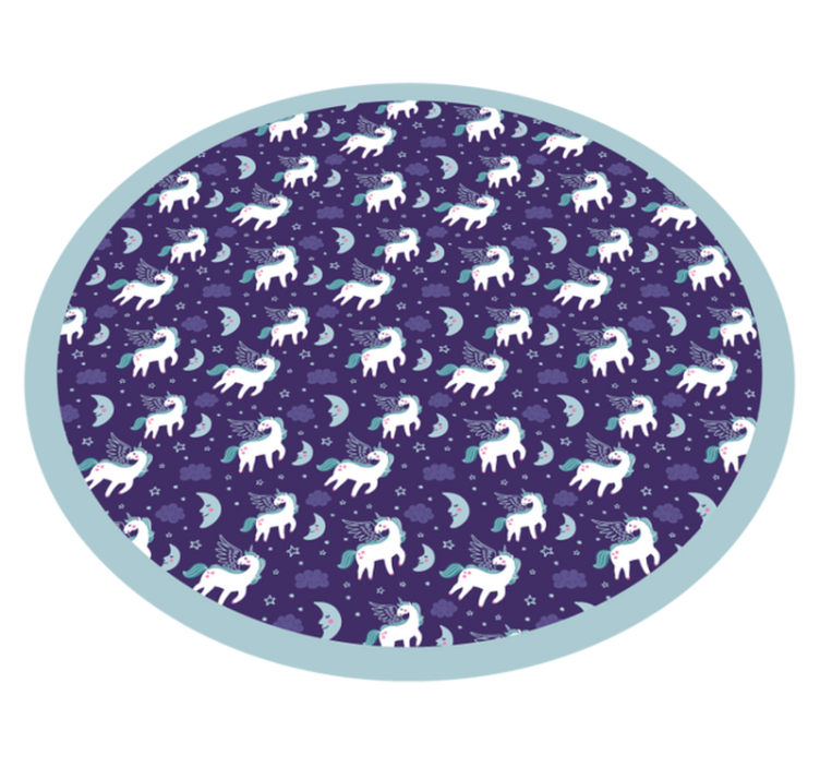 Polar Bear Circle kids vinyl rug - TenStickers