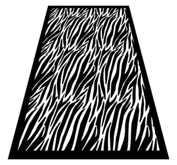 zebra effect animal print vinyl rug - TenStickers