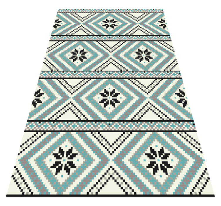 Geometric figures Scandinavian Nordic rug - TenStickers