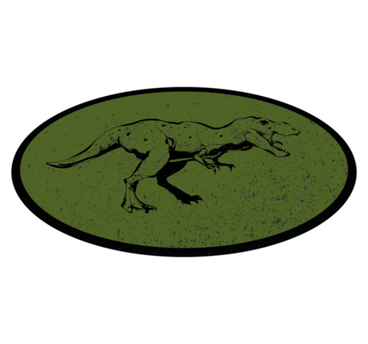 Kids vinyl rug with dinosaur design - TenStickers