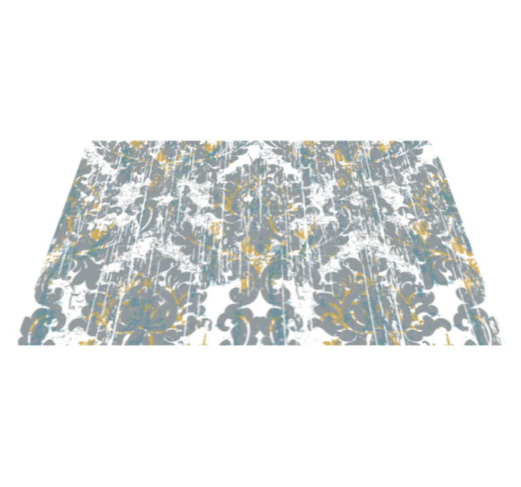 drawing hands grey modern rug - TenStickers