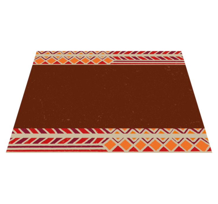 Contemporary Brown Border modern rug - TenStickers
