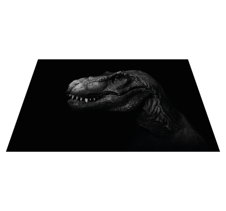 Tyrannosaurus Portrait animal vinyl rug - TenStickers