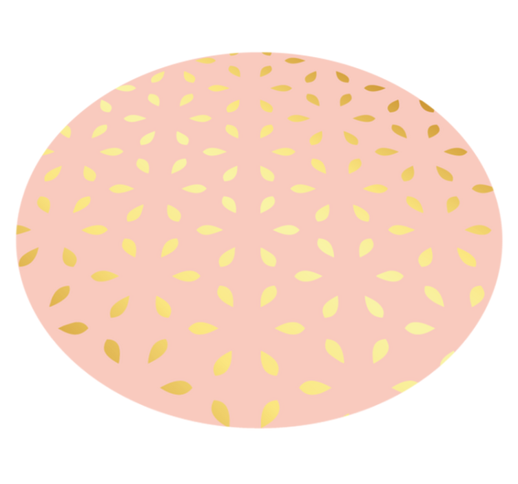 Pastel Petal Pattern floral vinyl rug - TenStickers