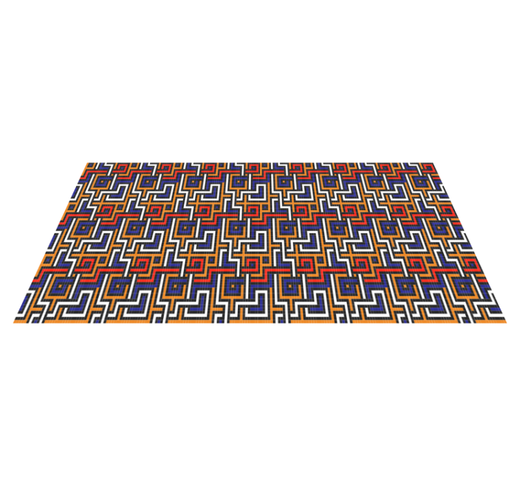 Geometric tibetan meditation ethnic rug - TenStickers