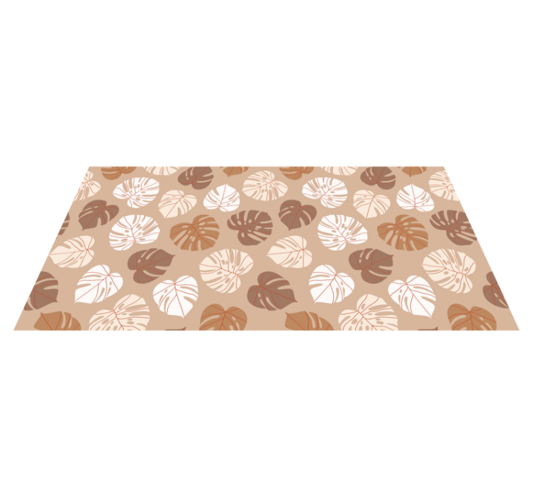 Monstera Delight floral vinyl rug - TenStickers