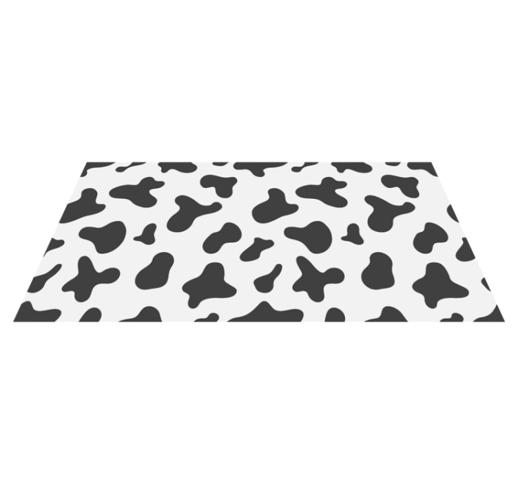 Cow print animal print vinyl rug - TenStickers