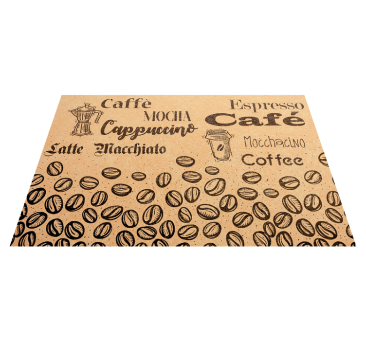 Caffeine Inspired Theme custom rug - TenStickers