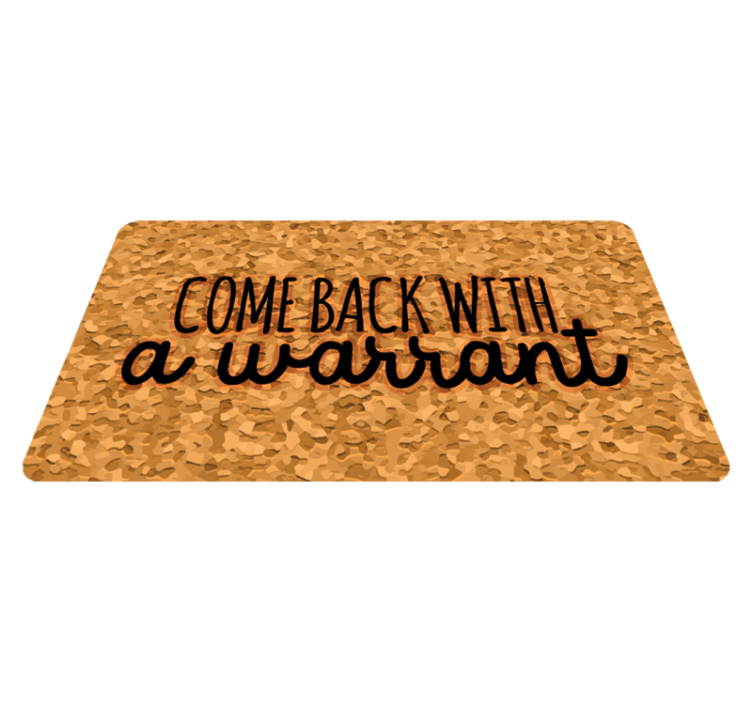 Come Back Warrant custom rug - TenStickers
