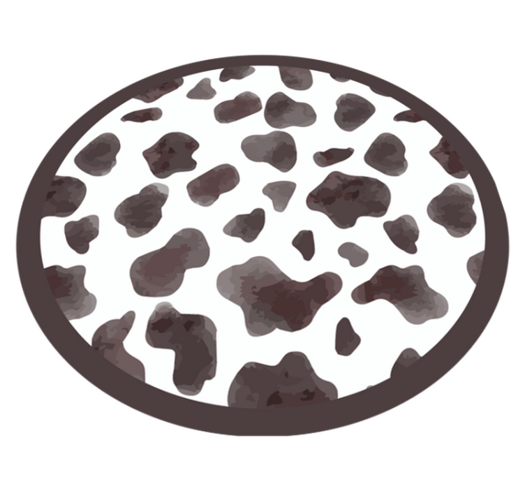 Cowhide Style animal print vinyl rug - TenStickers