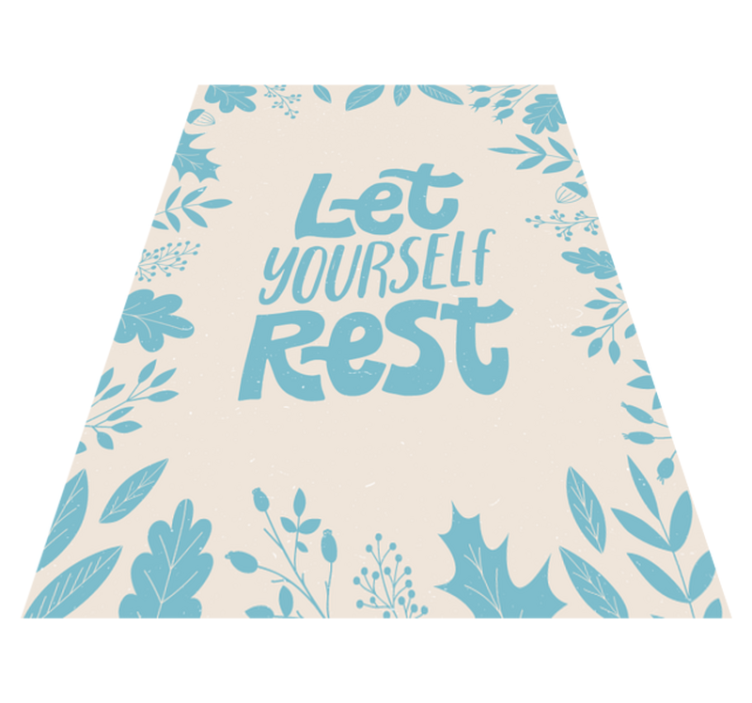 Let Yourself Rest custom rug - TenStickers