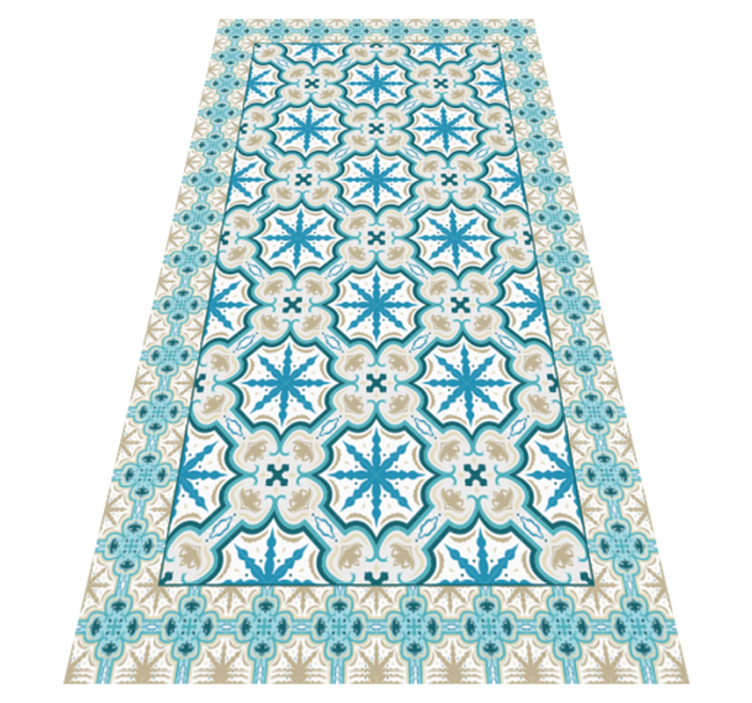 Blue and Brown Beija vintage rug - TenStickers