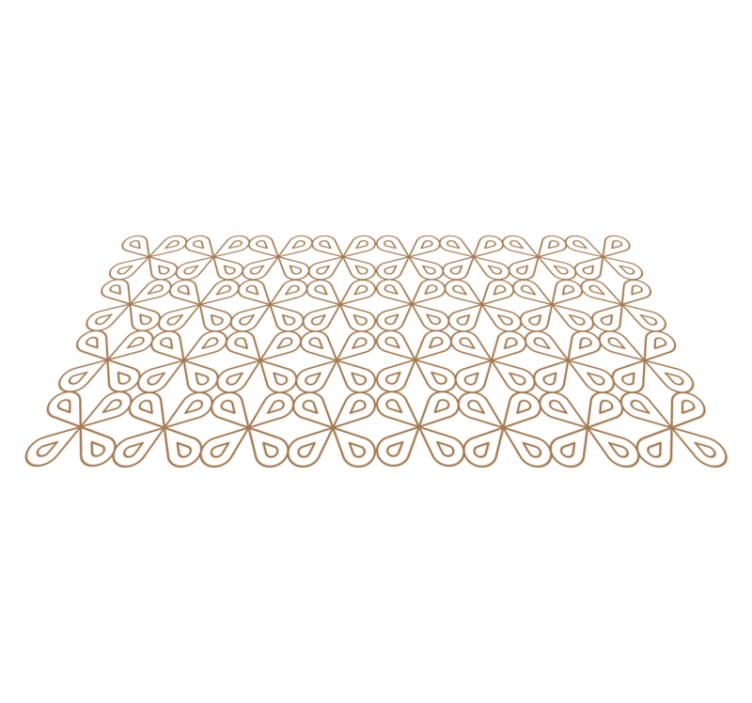 Subtle Leaf Motif tile vinyl rug - TenStickers