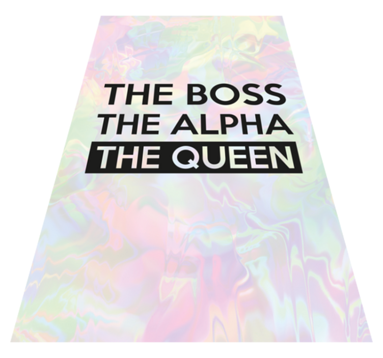 Personalised floor vinyl mat - TenStickers