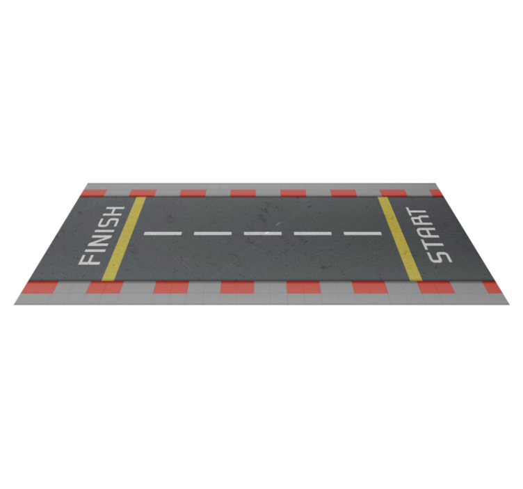 Race circuit road rug multiple colors - TenStickers