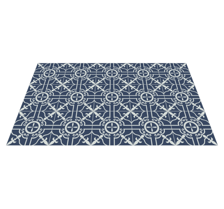 Ruskin Blue Sheet Vinyl Flooring tile carpet - TenStickers