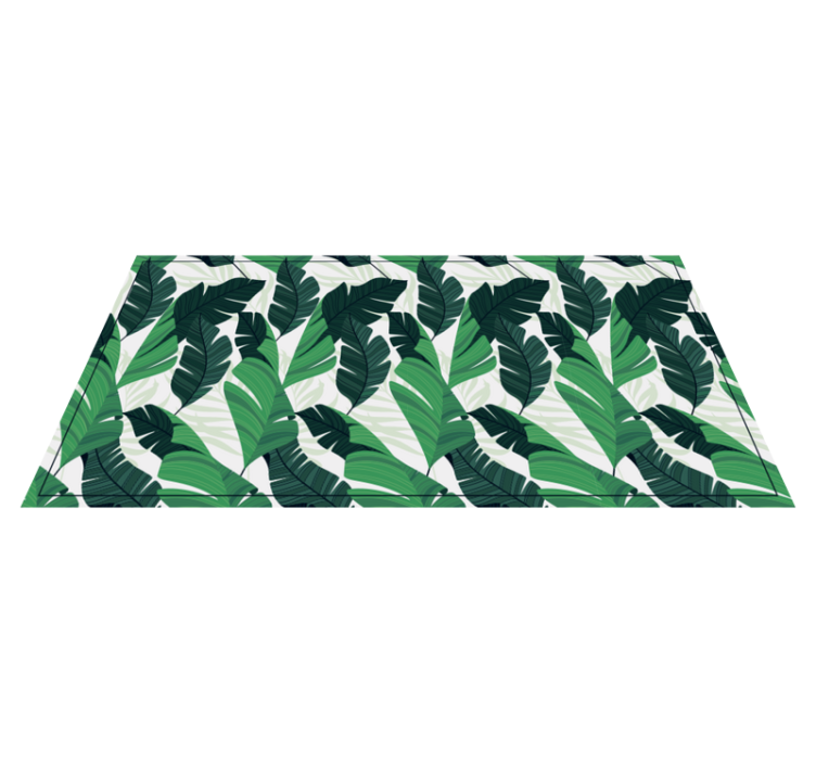 LUSH GREEN FOLIAGE nature vinyl rug - TenStickers