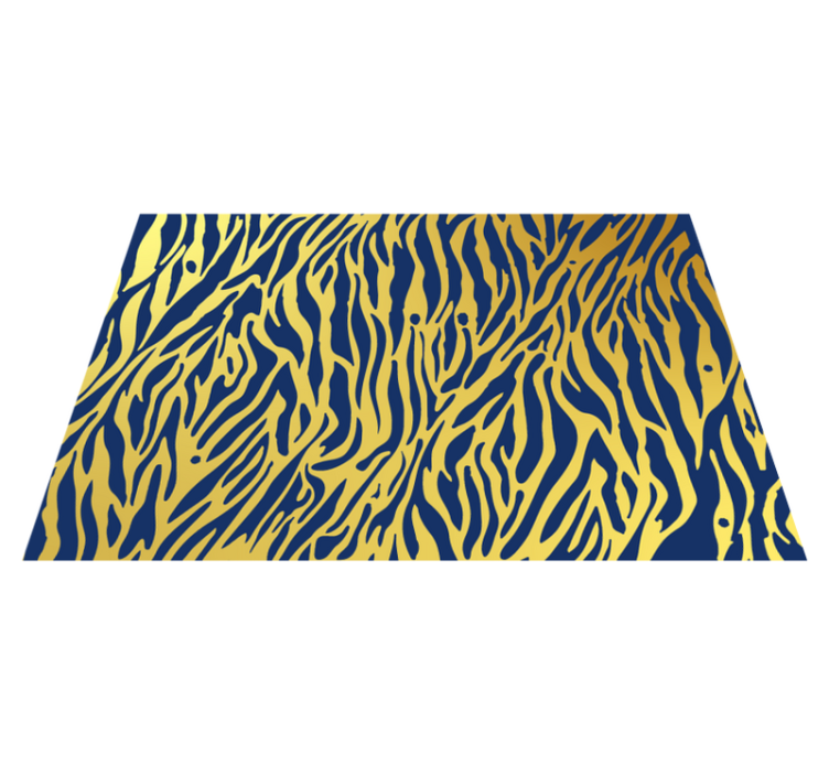 Zebra Stripe Concept animal print vinyl rug - TenStickers