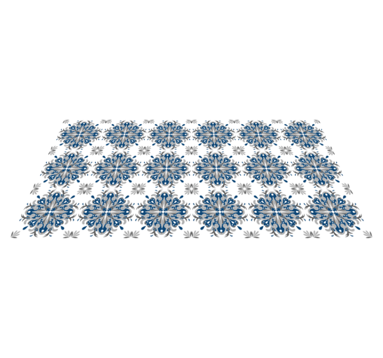 Moroccan tiles effect vinyl rug - TenStickers