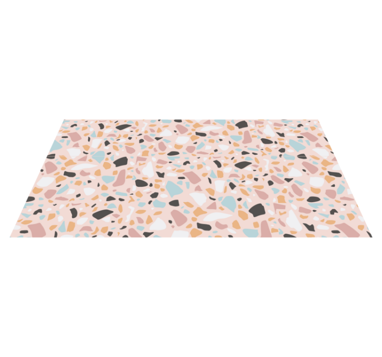 Terrazzo Patterned Shades marble vinyl rug - TenStickers