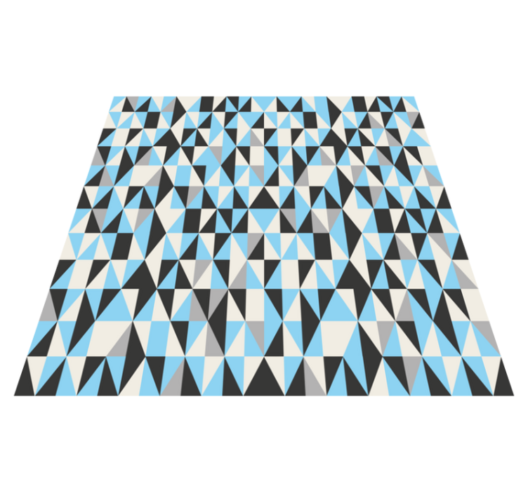 Triangular Motif geometric vinyl rug - TenStickers