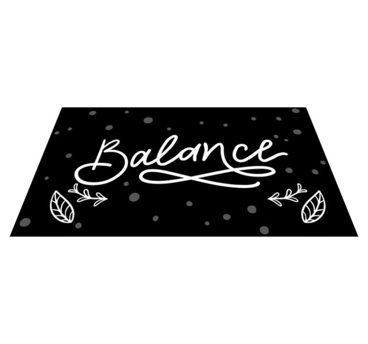 Balance custom vinyl floor rug - TenStickers