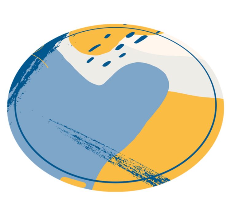 Circular Art stone effect vinyl rug - TenStickers