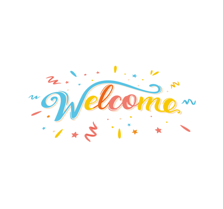 Colorful welcome composition entrance hall - TenStickers