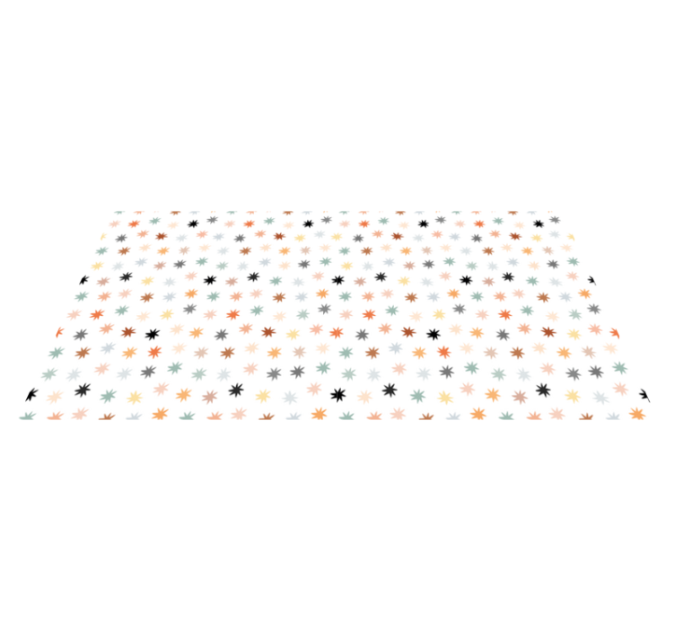 Star vinyl rug with vibrant star design - TenStickers