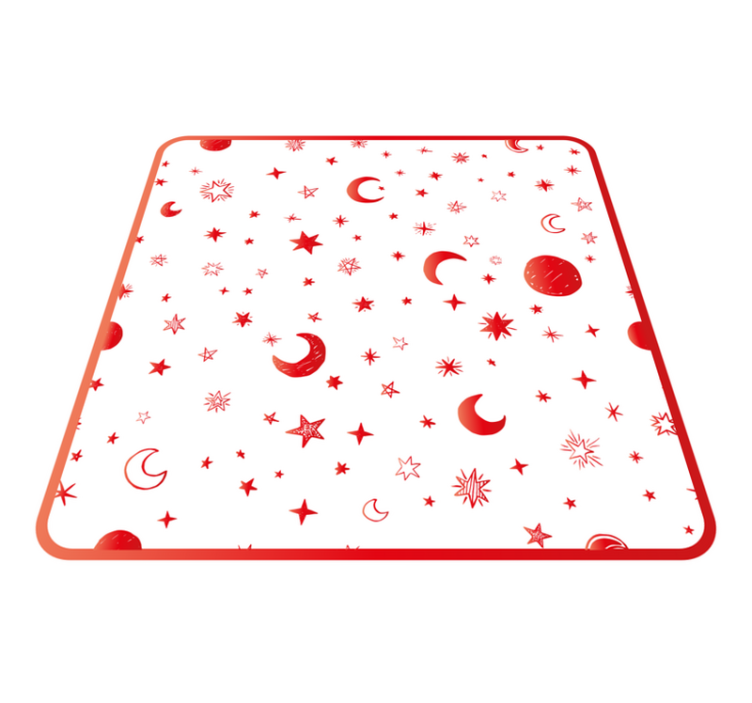 Celestial Elements star vinyl rug - TenStickers