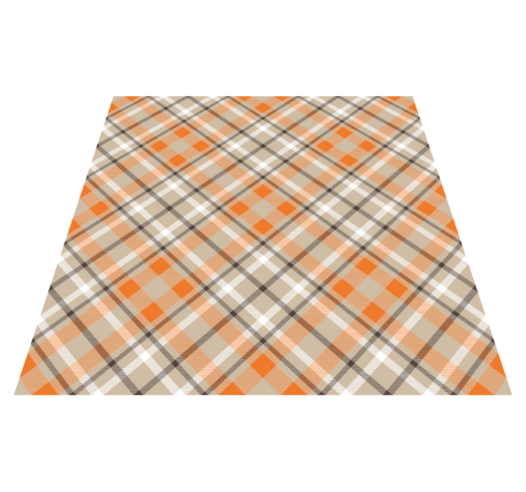 Plaid Pattern Style striped vinyl rug - TenStickers