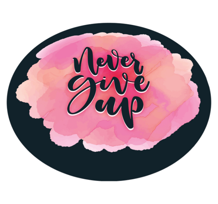 Custom rug persevere relentlessly - TenStickers