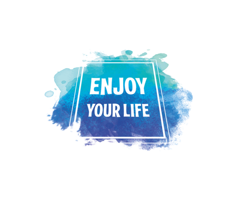 Enjoy your life custom rug - TenStickers