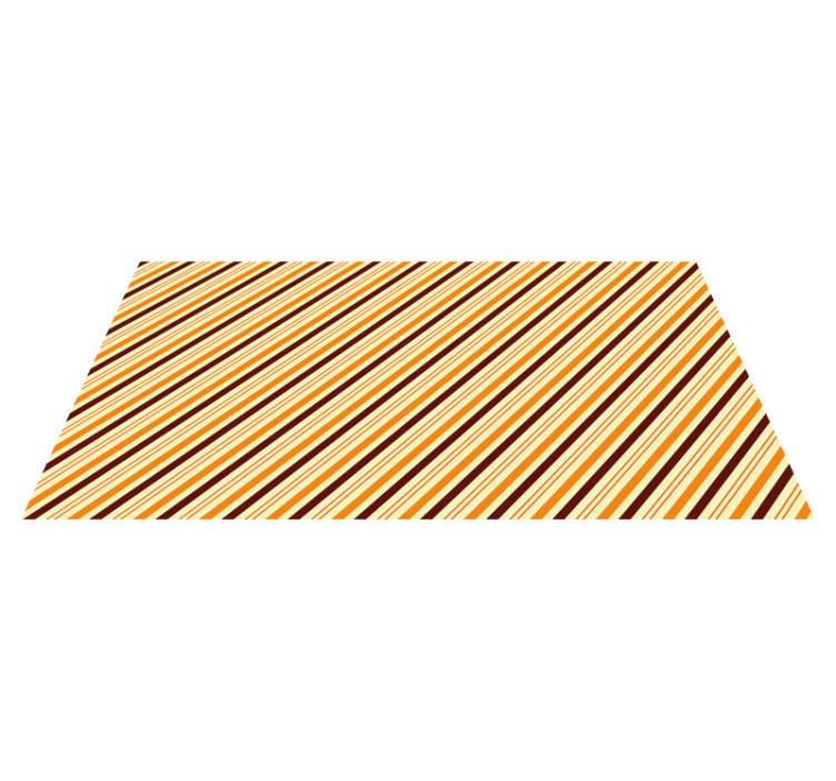 Vibrant striped vinyl rug - TenStickers